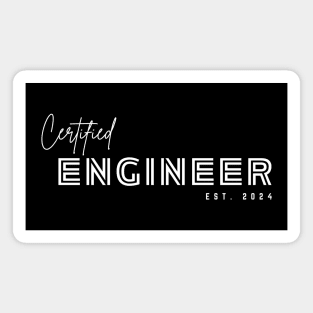 Certified Engineer Est 2024 Magnet